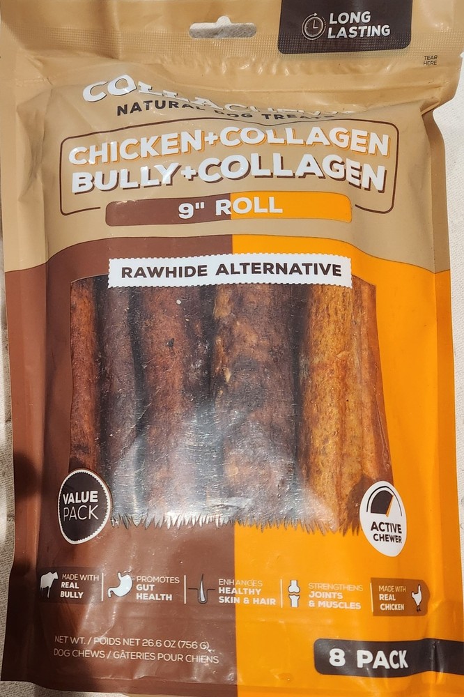 Collachews Beef & Collagen Rolls 9" 8 ct 26.6oz