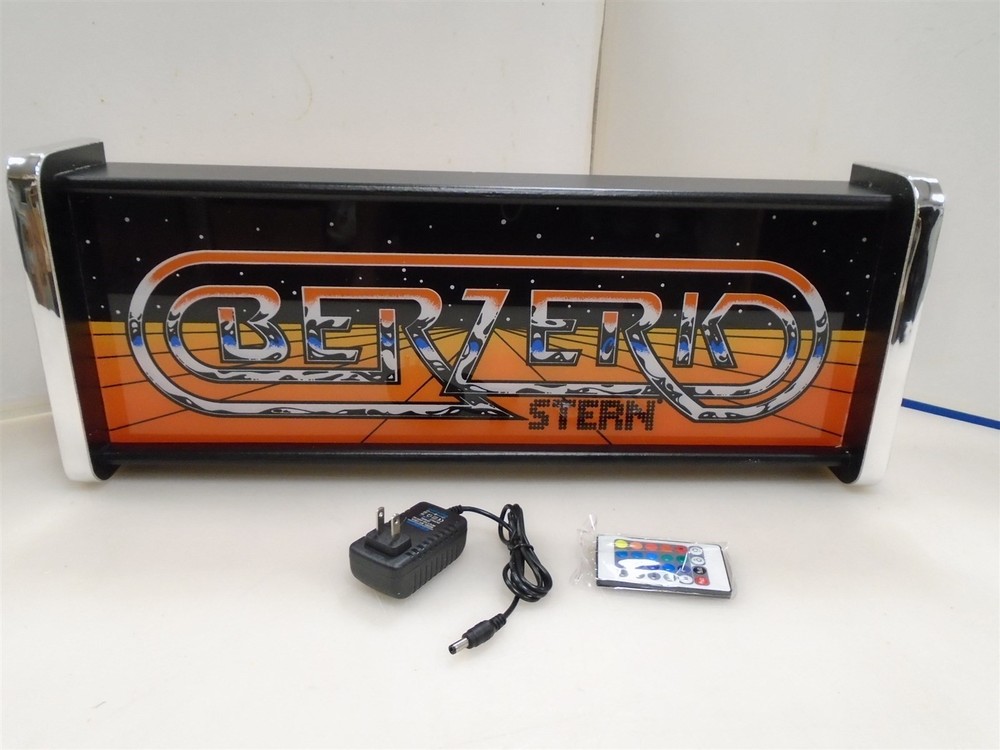 Berzerk Marquee Game/Rec Room LED Display light box