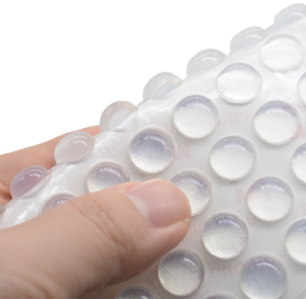 100 Pcs Silicone Rubber Cabinet Door Pad Bumper Stop Damper Furniture Stopper US