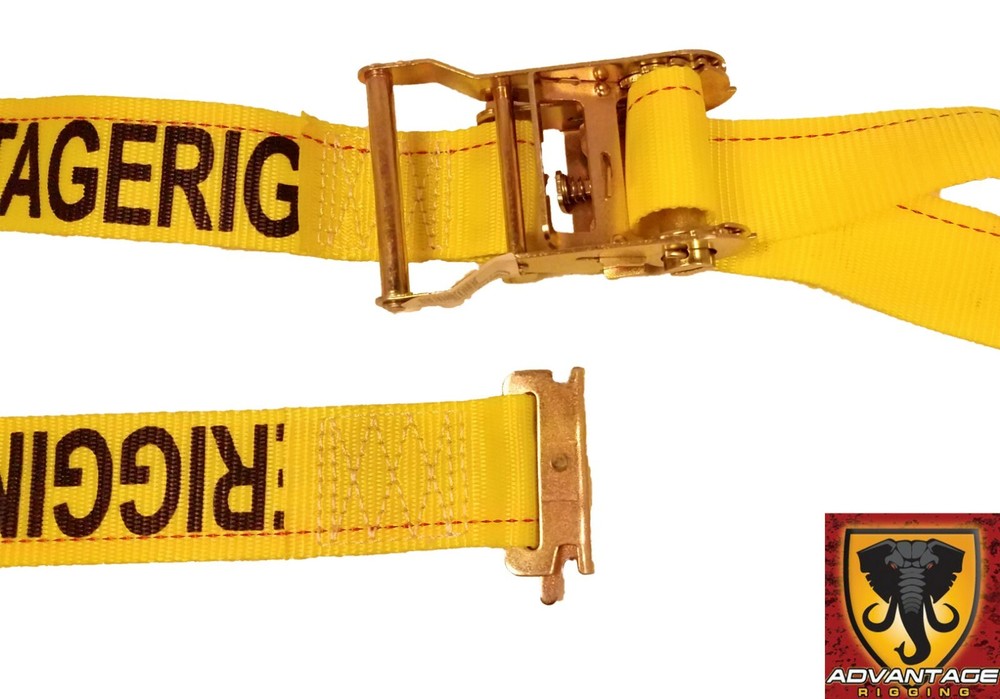 Transport Hauling Load Package - (2) E-Track 12' Ratchet Tie Down Strap