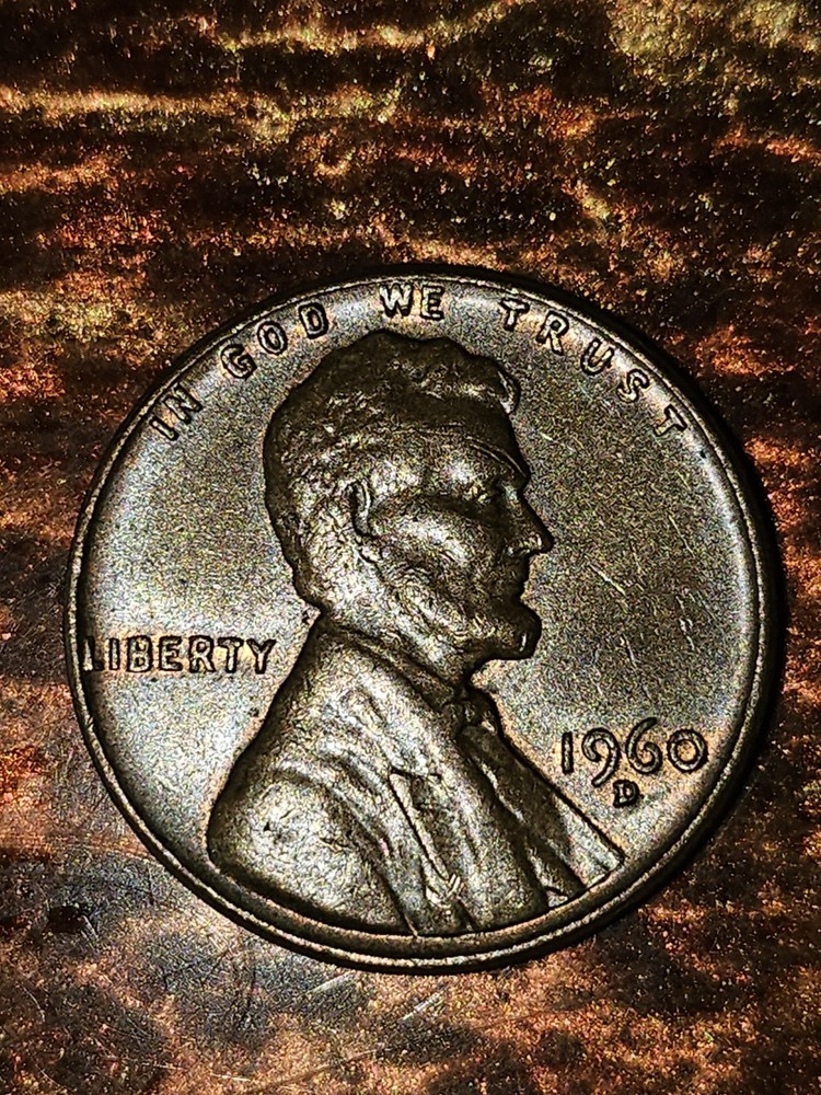 1960 One Cent Penny with Mint Error