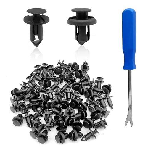 150PCS Front Bumper Push-Type Retainer Clips, 2 Sizes Universal Auto Clips