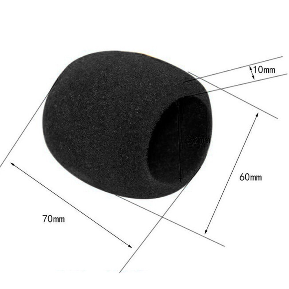 Handheld Microphone Quality Replacement Standard Covers Windscreen 5 Pack Foam