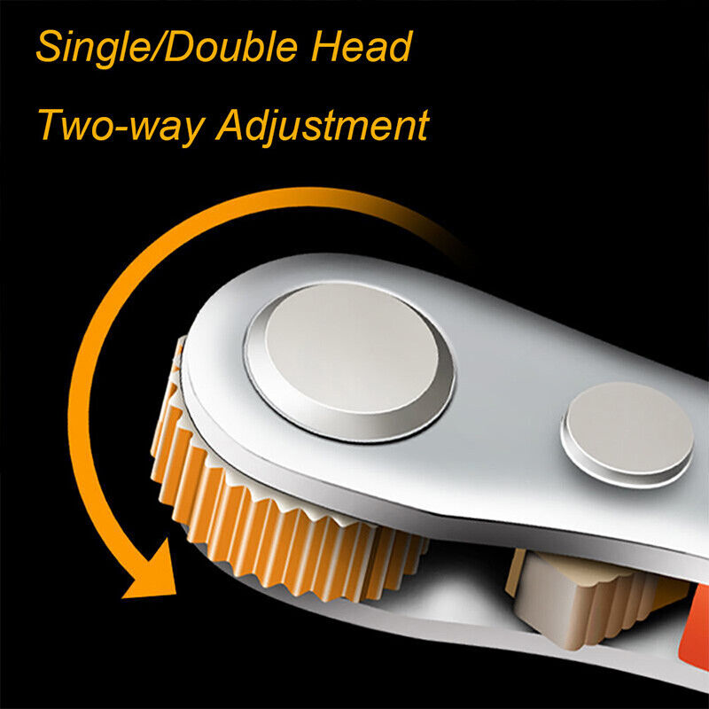 Ratcheting Right Angle Screwdriver Hex Drive 90 Degree Offset + 10pc Bits Set!