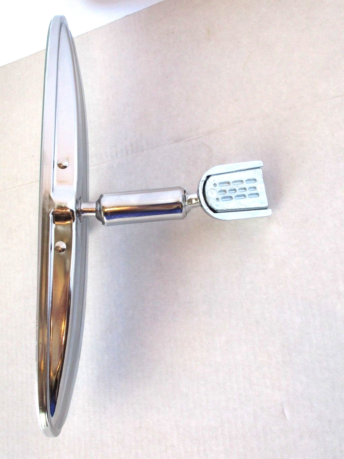 CHROME REAR VIEW MIRROR DAY NIGHT UNIVERSAL WINDSHIELD MOUNT HOT ROD CAR #6065X