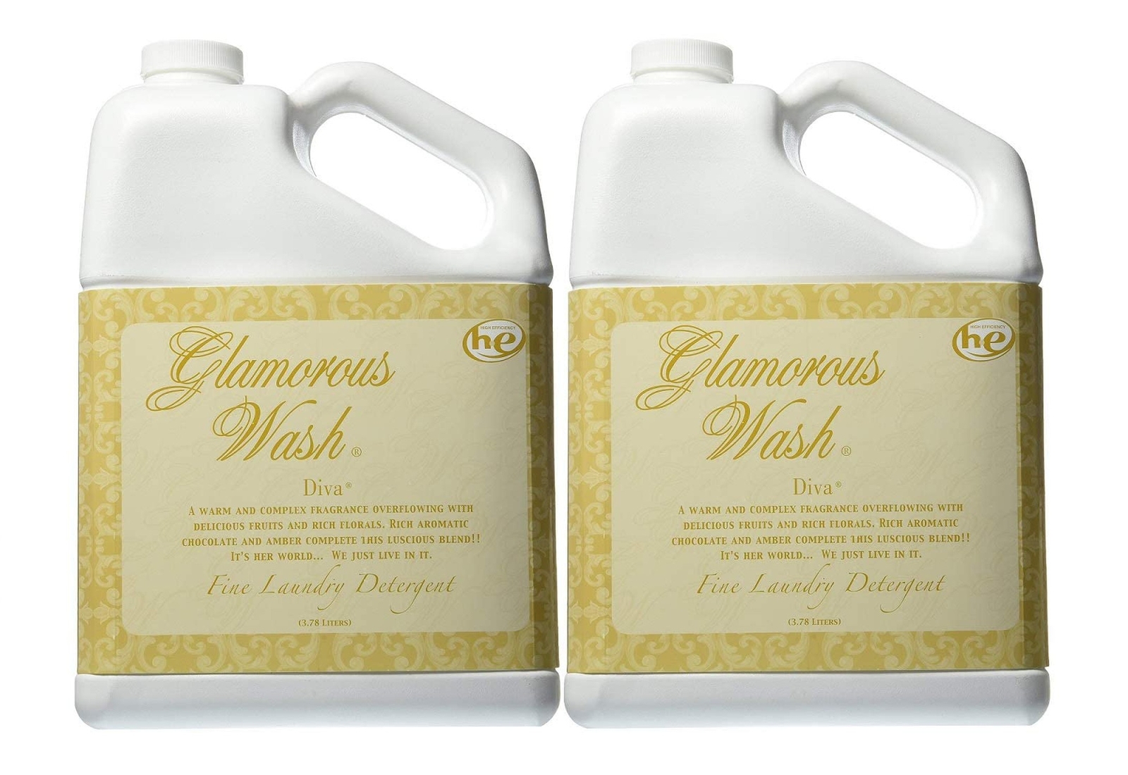 Tyler Glamorous Wash Diva Fine Laundry Detergent 3.78 Liters (2 Pack)