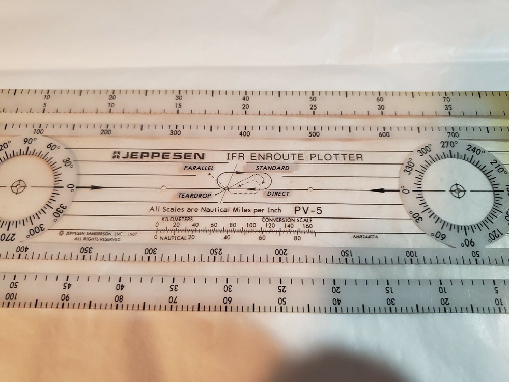 JEPPESEN IFR ENROUTE PLOTTER model # PV-5