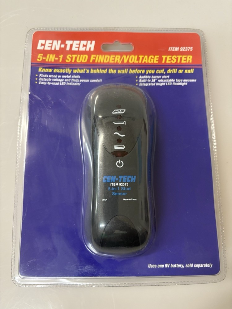 Cen-Tech 5 In 1 Stud Sensor With Led Light BRAND NEW SEALED PACKAGE