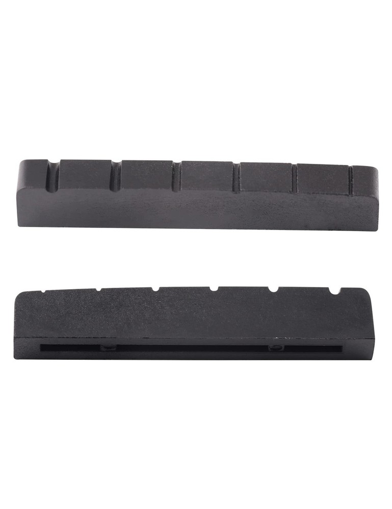 Metallor 6 String Graphite Guitar Nut Pre-Slotted Top Nut Compatible with Les...