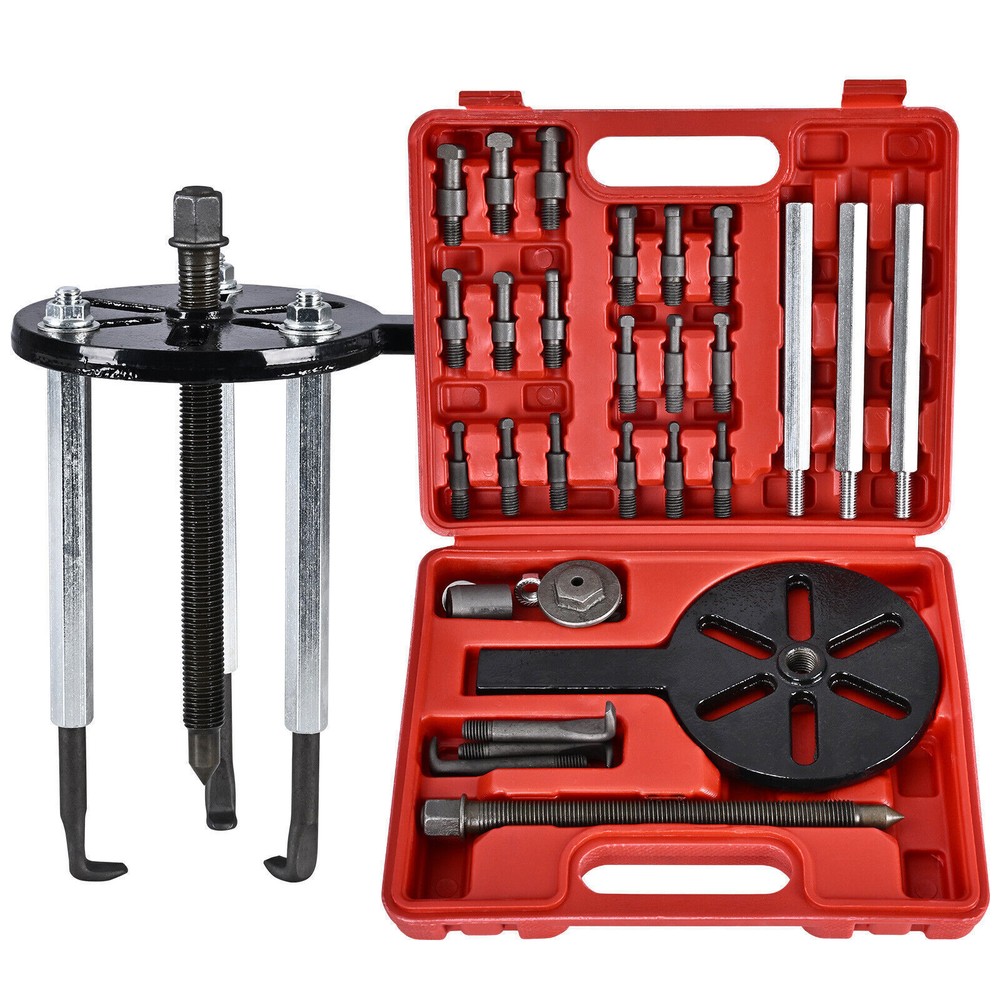 Three-jaw Puller Kit Inner Hole Removal Tool Bearing Disassembly with Box