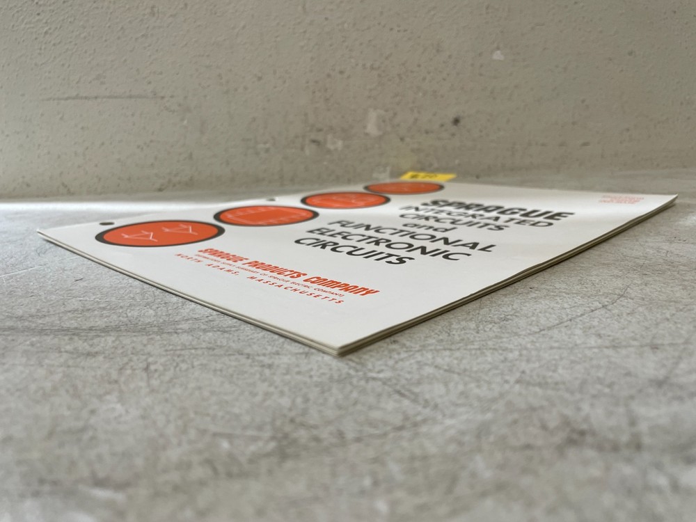 Vintage 1982 Sprague Integrated Circuits Data Book Electronics Reference