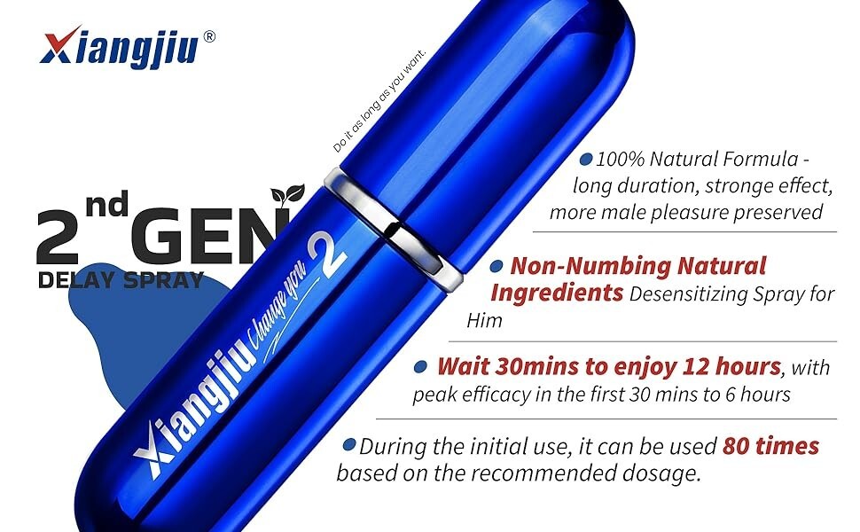 Delay Spray for Men Longer Sex, Delay Ejaculation for Men 2nd Generation, 6ML