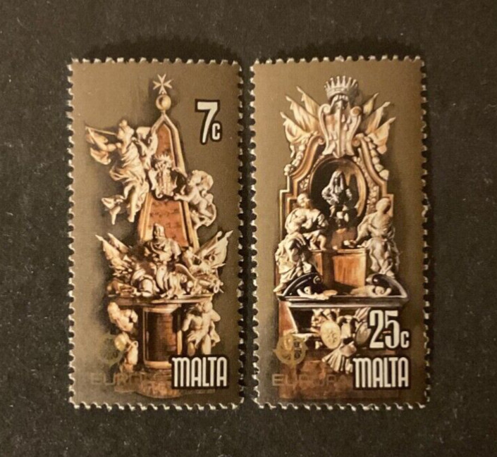 Malta Scott #547-8 never hinged