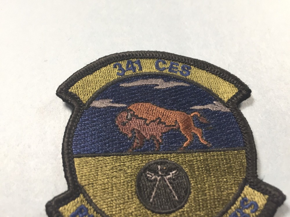 USAF 341 CES Big Sky Engineers Subdued sew-on Patch