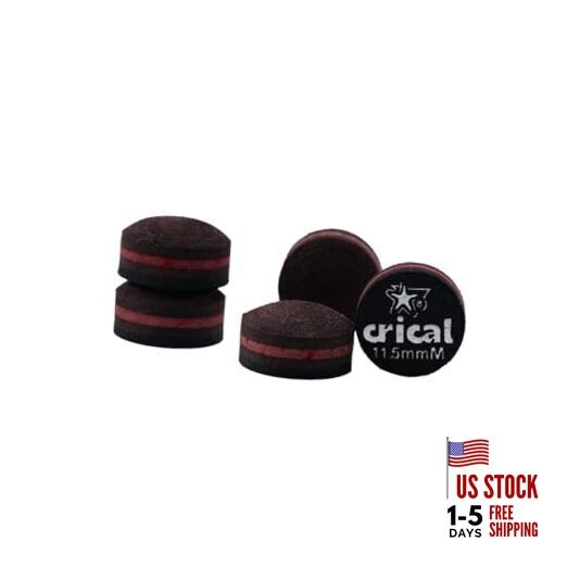 Pool Cue Tips 5 Layer Pool Stick Tips (Hardness Soft/edium/Hard) 11.5mm M