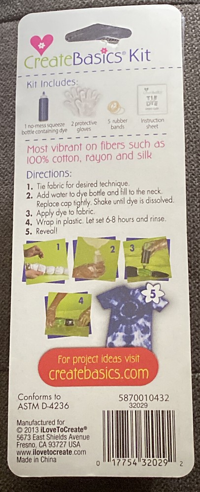 Create Basics 9 Pc. Tie-Dye Kit🔷BLUE🔹