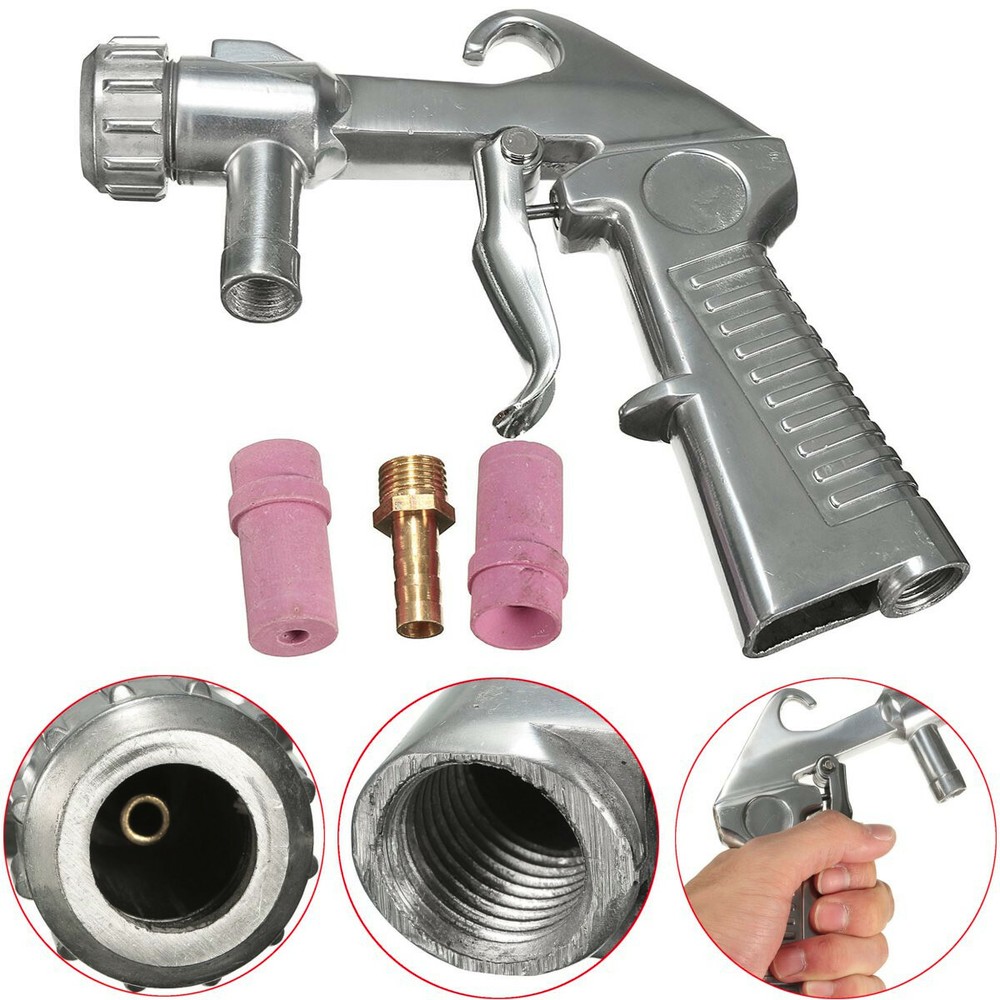 Air Siphon Sandblaster Feed Blast Nozzle Ceramic Tips Abrasive Sand Blasting