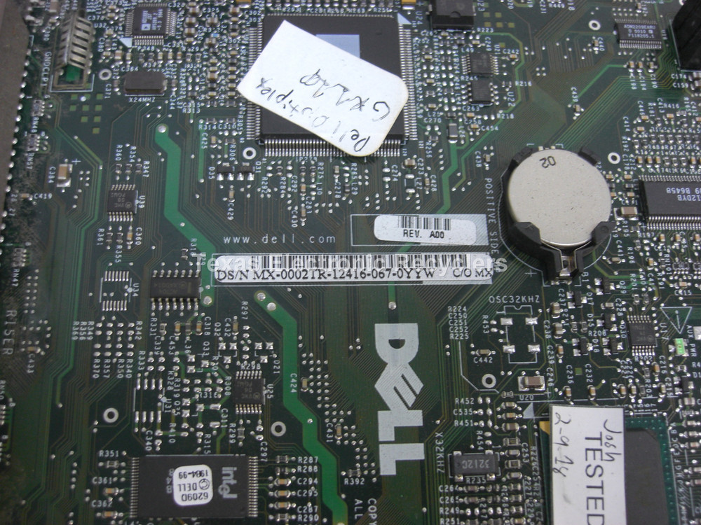 Dell 0002tr Motherboard w/ I/O Panel, & CPU