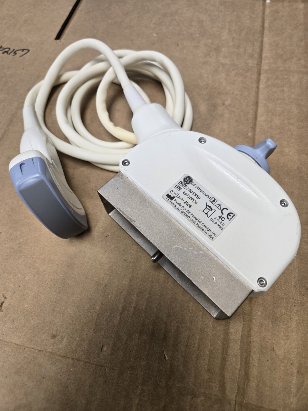 GE 4C Ultrasound Transducer Probe Convex Array used working condition