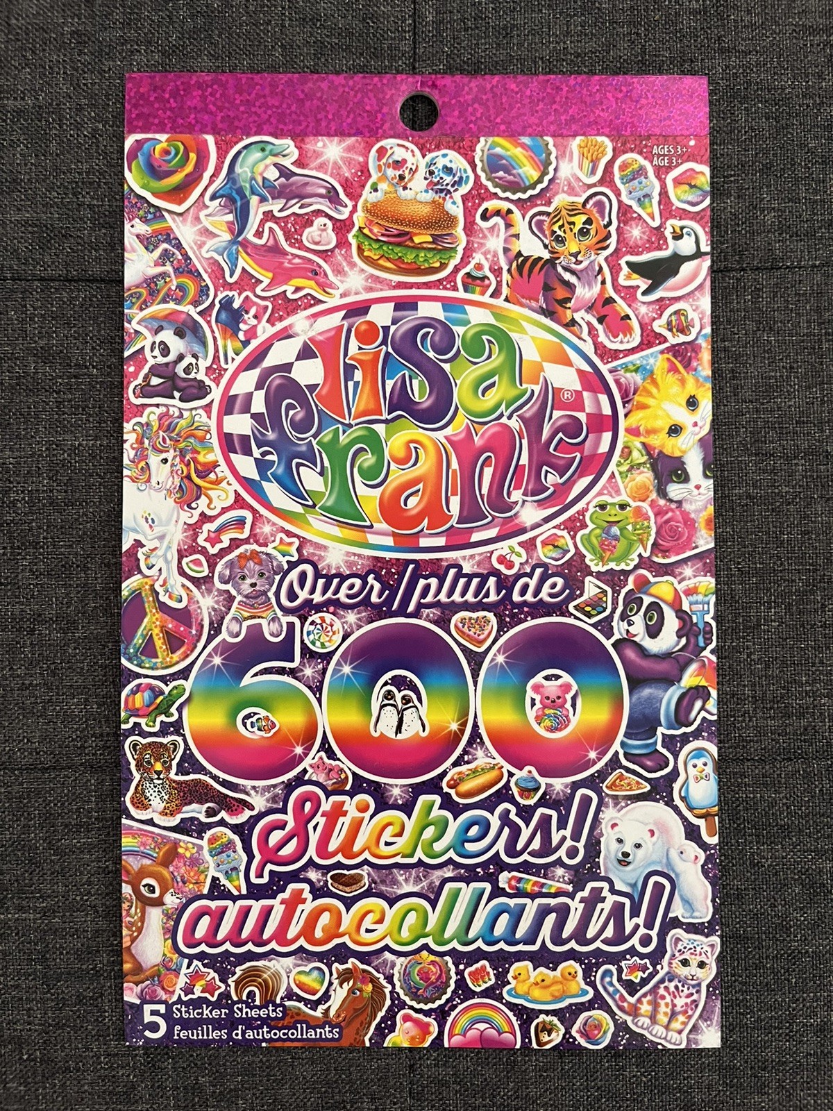Lisa Frank Sticker Book 5 Sticker Sheets 600 Stickers Lisa Frank Stickers