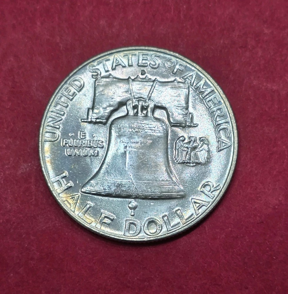 1954-D Franklin Half Dollar Nice Toning, MS Condition.