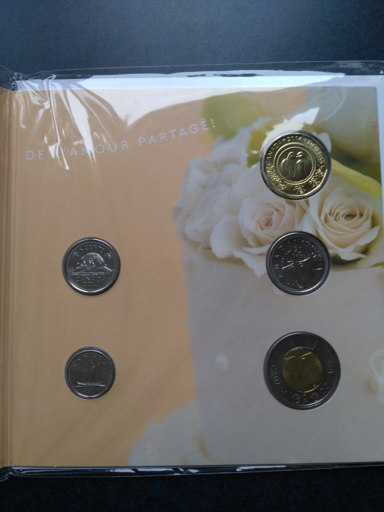 Married in 2014 Canada 5x UNC Coin Set.