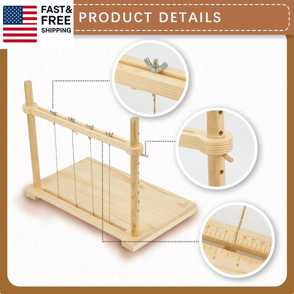 Bookbinding Sewing Frame Set Wood Book Binding Kits Bookbinding Punching Guid