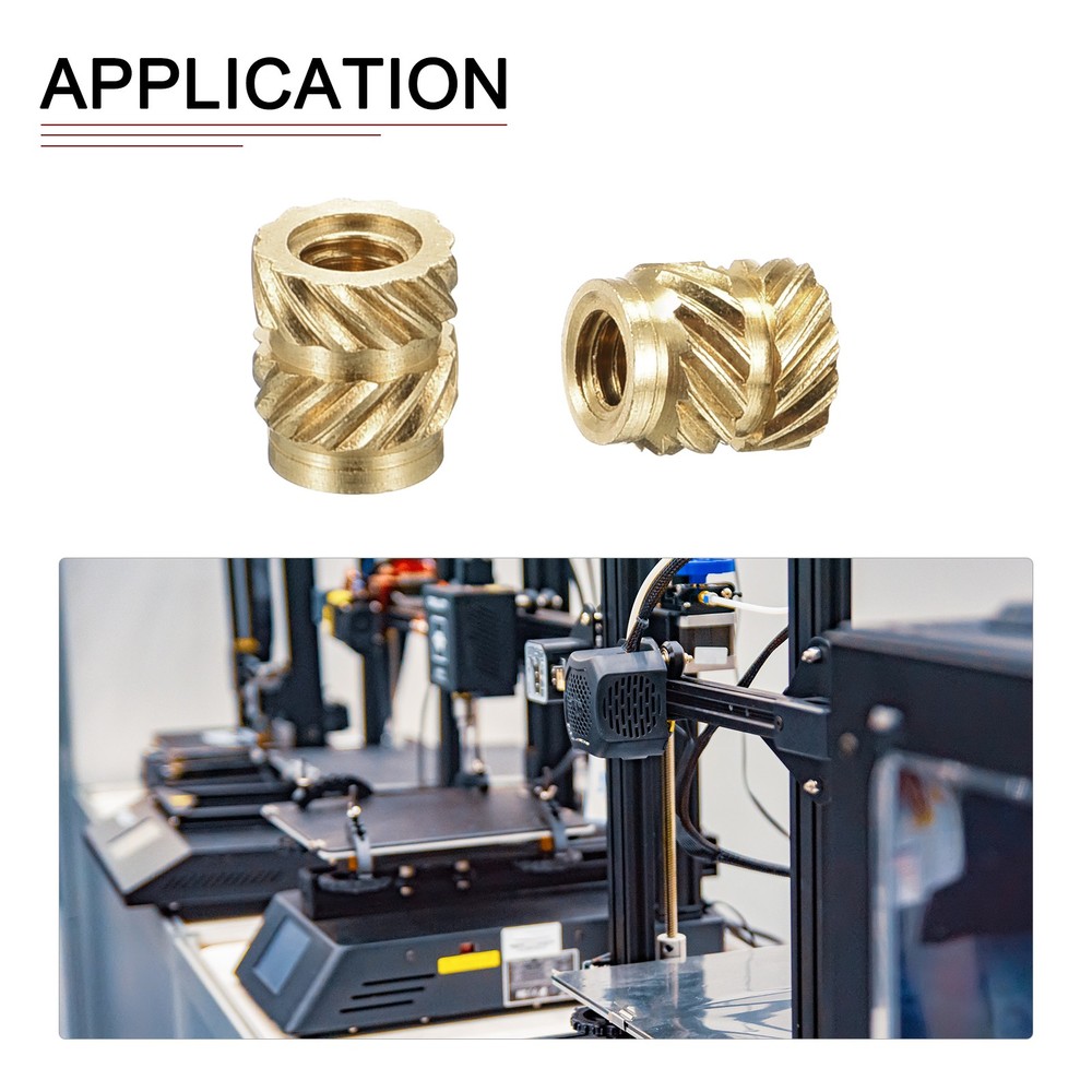 120 Pack M2x4mmx3.5mm Knurled Insert Nuts Good for Plastic Shells