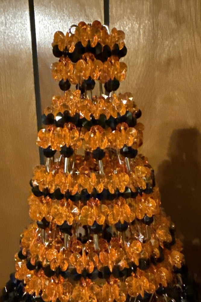Halloween Orange And Black HANDMADE Tree