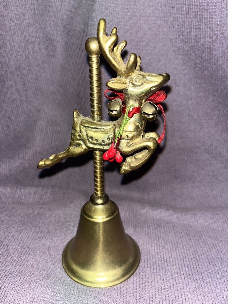 Reindeer Brass Bell