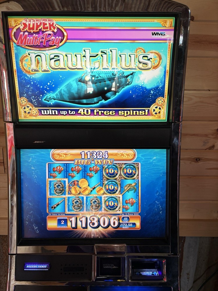 WMS BB2 NAUTILUS SLOT MACHINE SOFTWARE GAME CARD ONLY MULT GAME PLAY STYLE