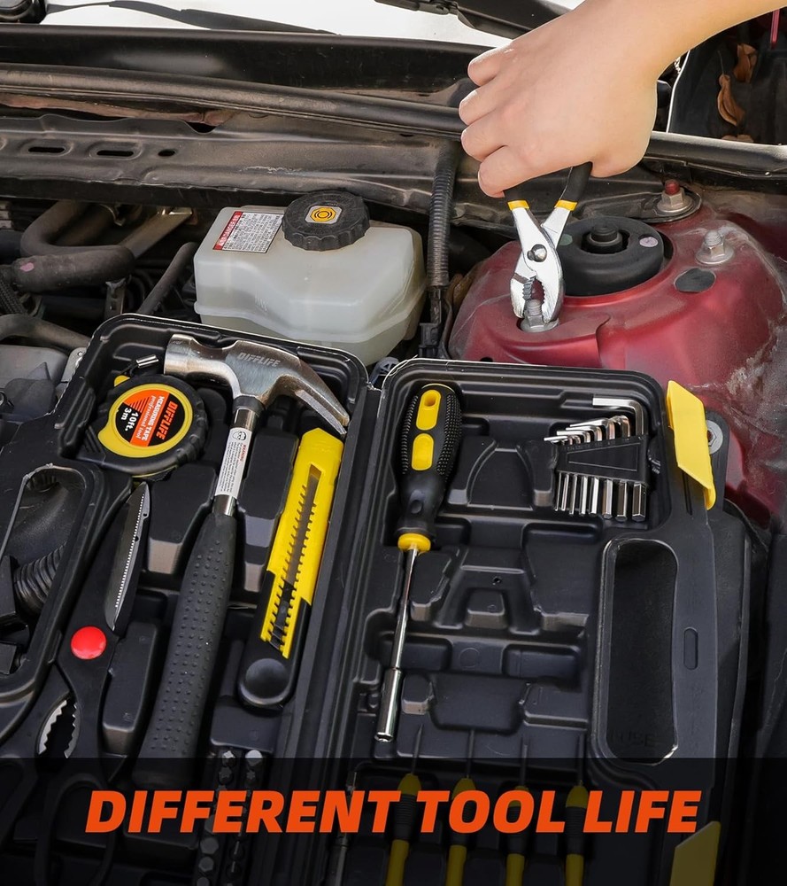 40-Piece Tool Set - General Household Hand Kit with Plastic Toolbox...