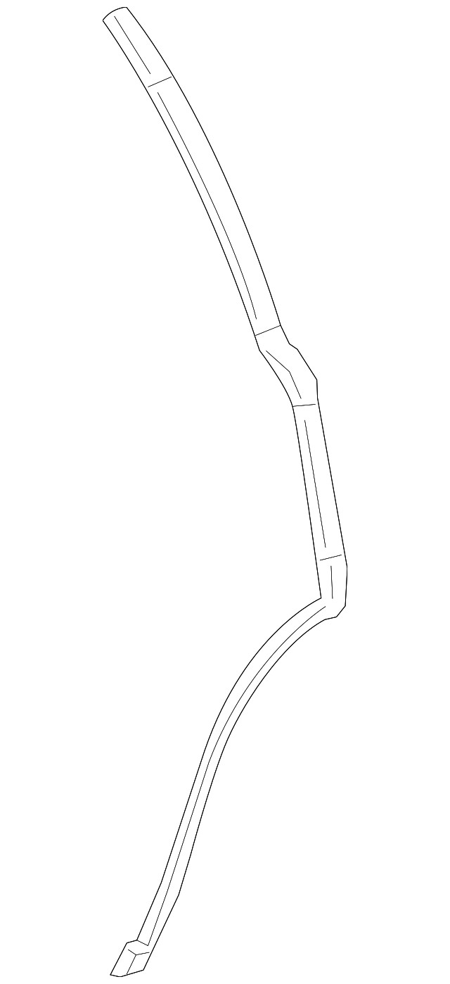 Genuine GM Passenger Side Rear Door Rear Auxiliary Weatherstrip 23455370