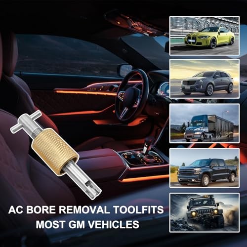 AC Orifice Tube Removal Tool, Automotive A/C Orifice Tube Puller Tool Golden