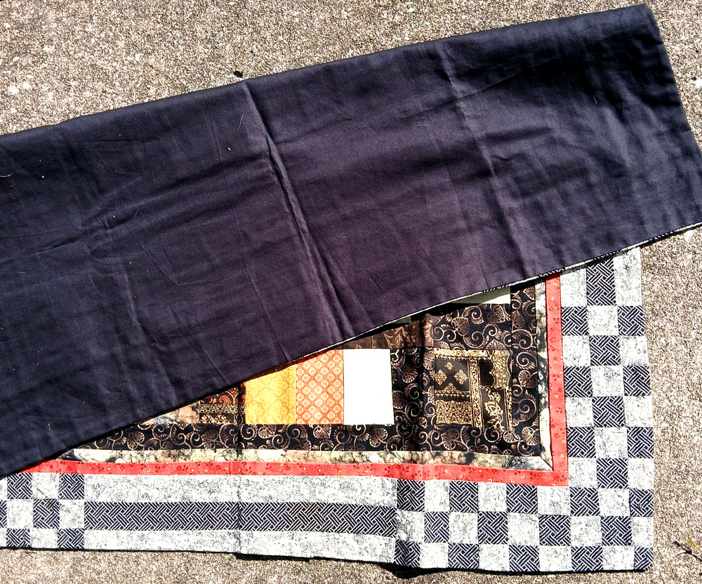 Gentlemans Patchwork Throw / Wall Quilt 200 Individual pcs 31” X 31” Mod Design