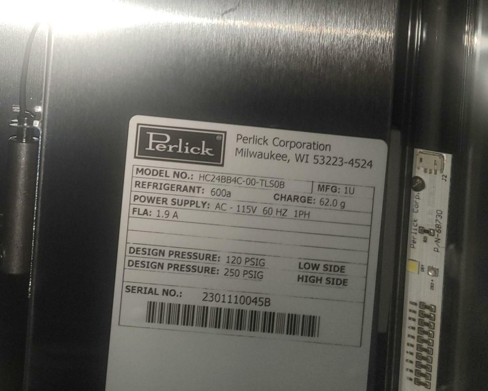 Perlick HC24BB42L 24" Undercounter Beverage Center - PANEL READY SOLID DOOR