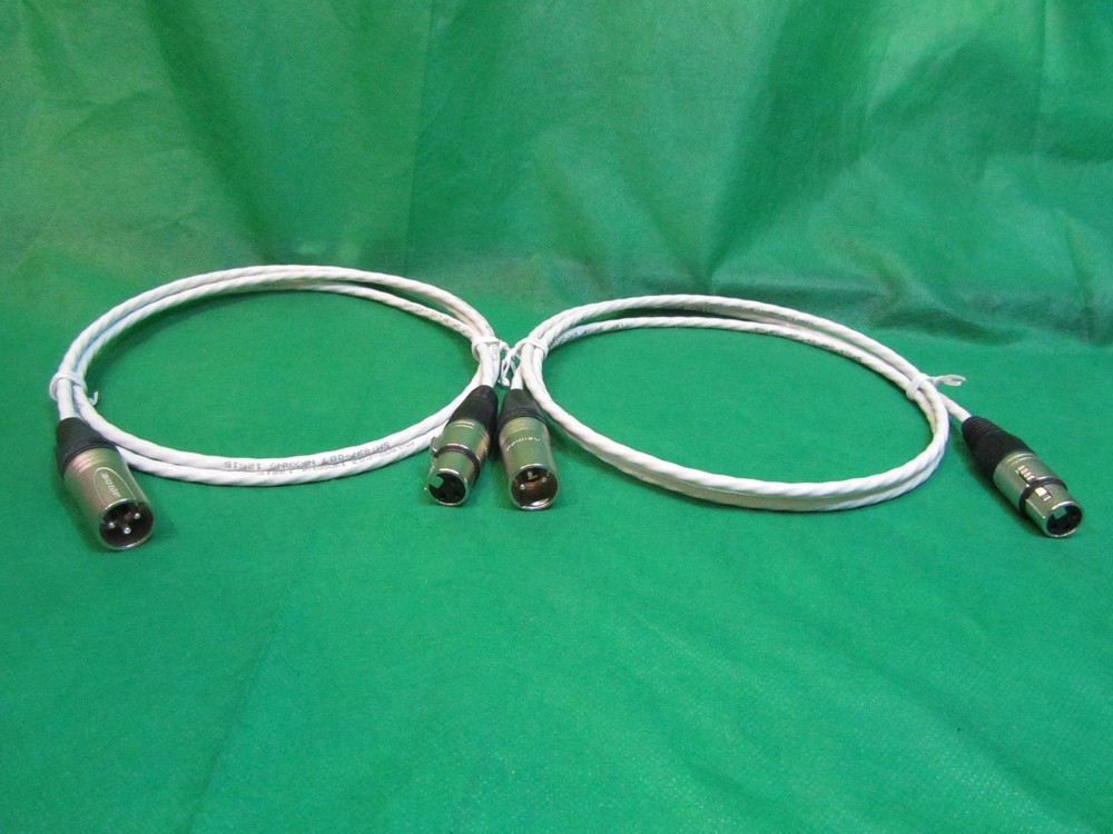 3 FT SILVER PLATED MIL-SPEC MIC BALANCED XLR INTERCONNECT FOR KRELL AMPLIFIERS.