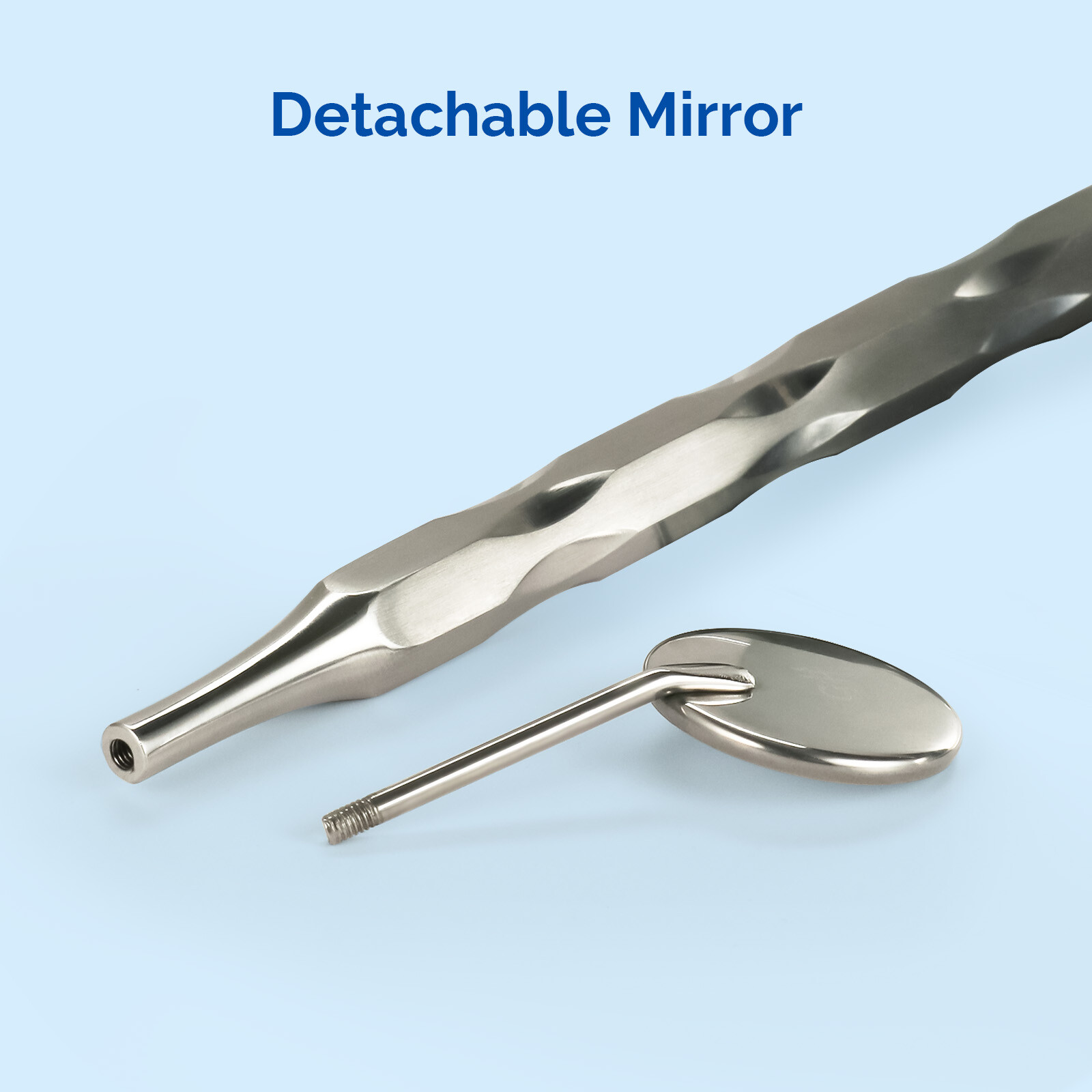 JMU Dental Mouth Mirror with Octagonal Handle #5 Oral Mirror Stainless Steel