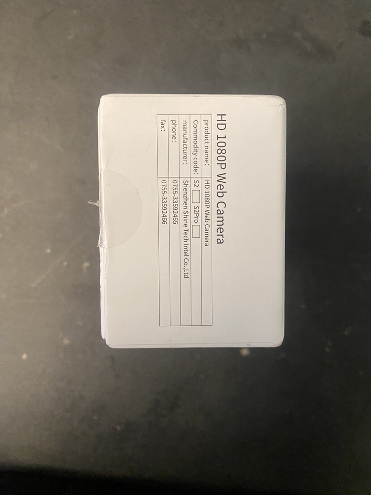 HD 1080P USB Web Camera New In Open Box