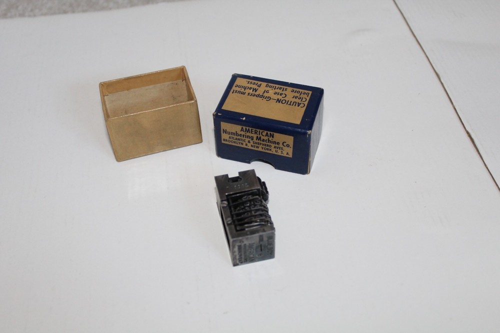 American Numbering Machine Blue Boy Model 6