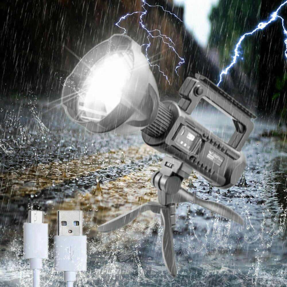 Most Powerful P70 LED Flashlight Torch USB Rechargeable Searchlight Work Light
