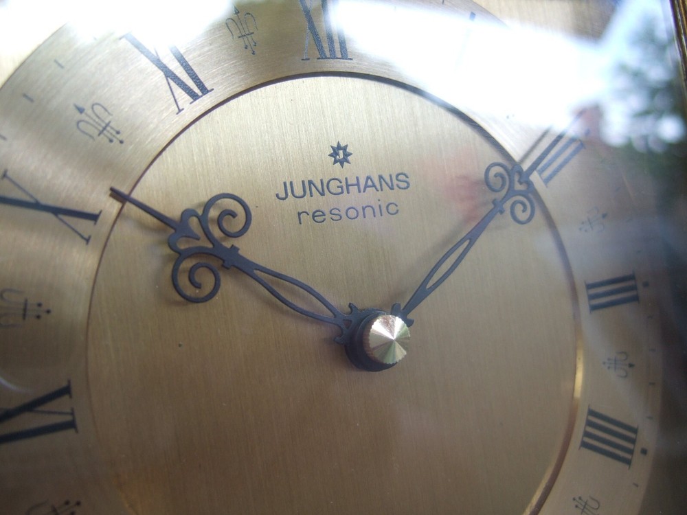 RARE Vintage Junghans RESONIC Brass Mantle Clock!