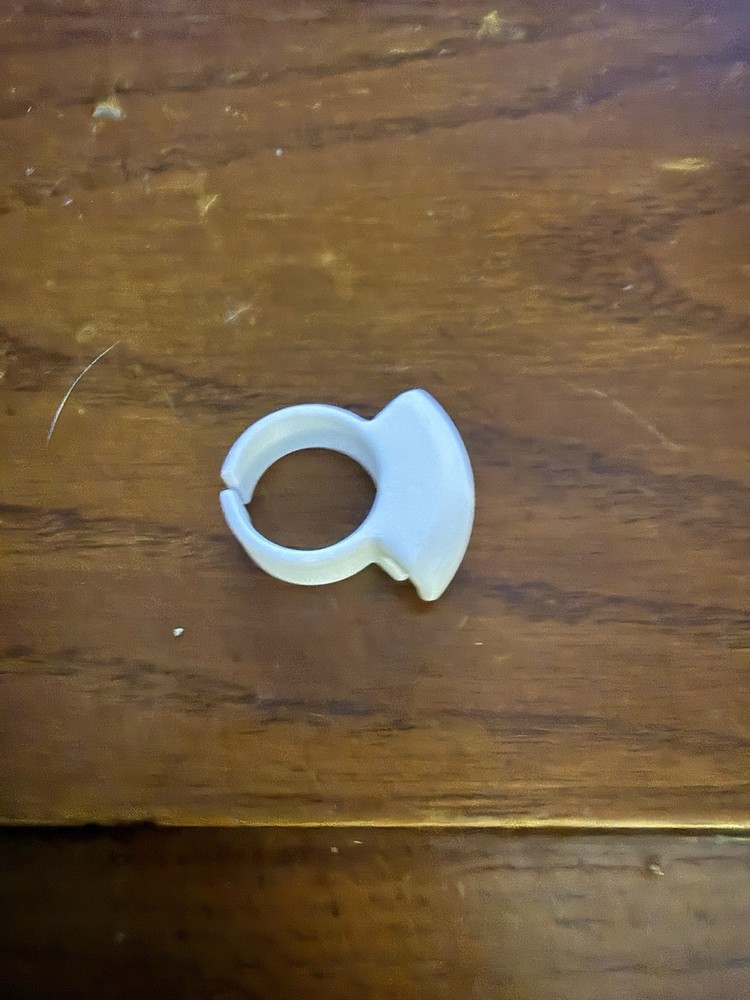 White Tension ring for crocheting