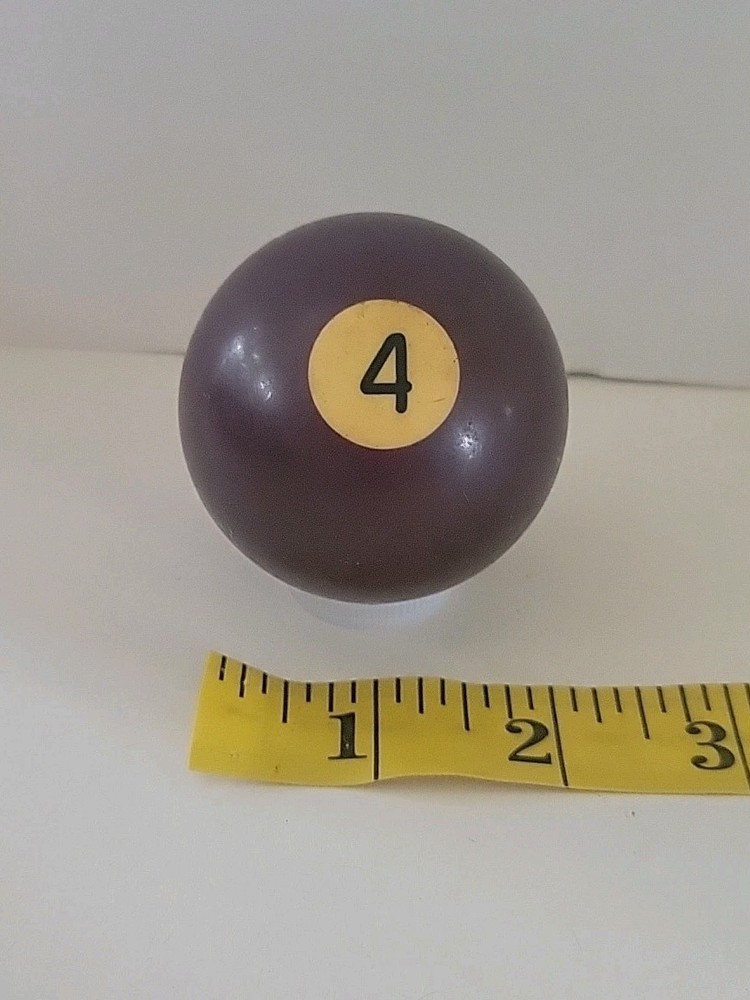 Vintage No. 4 Solid Purple Pool Ball Billiard 2" Replacement (C)