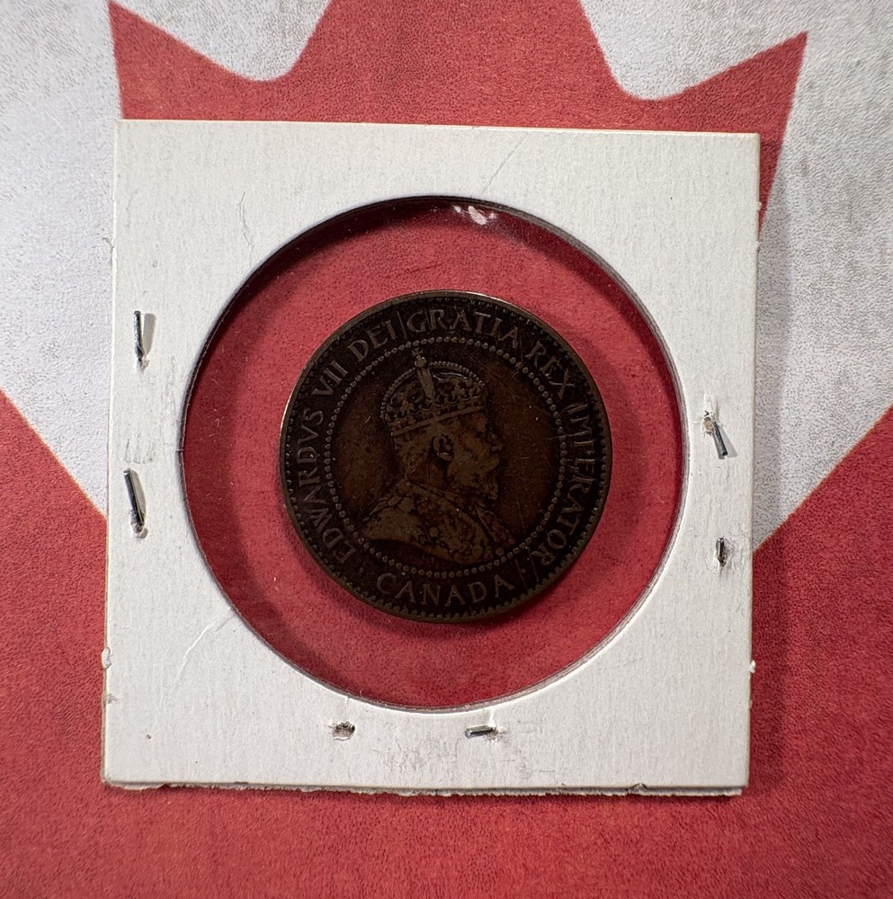 Canada Large Cent Group BETTER CONDITION 1906-1920, 9 Coins, Partial Set, Circ.