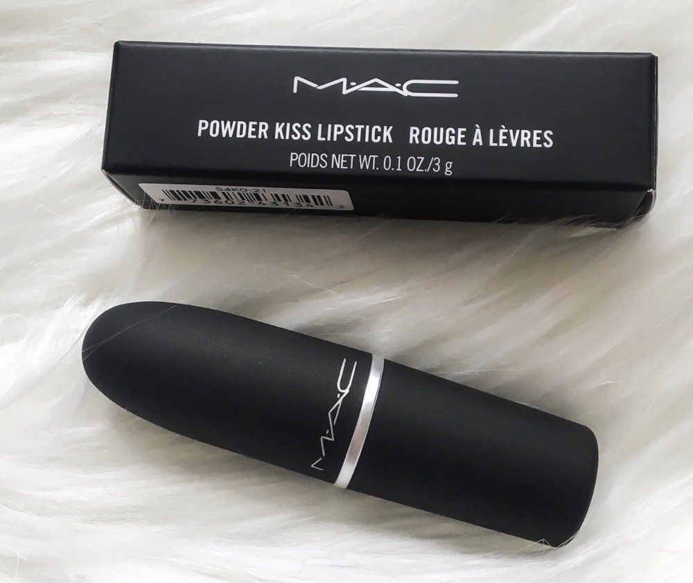 MAC COSMETICS POWDER KISS LIPSTICK 3 G / .1 OZ FULL SIZE NIB