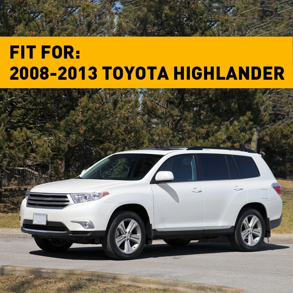 Fits 2008-2013 Toyota Highlander Leather Center Console Lid Armrest Cover Gray D