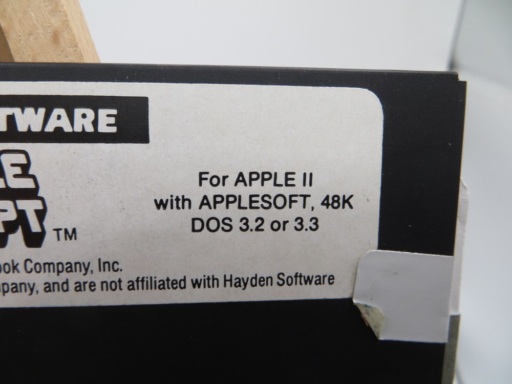 APPLE II 5.25" Floppy Disk Shuttle Intercept vintage computer game program 1982