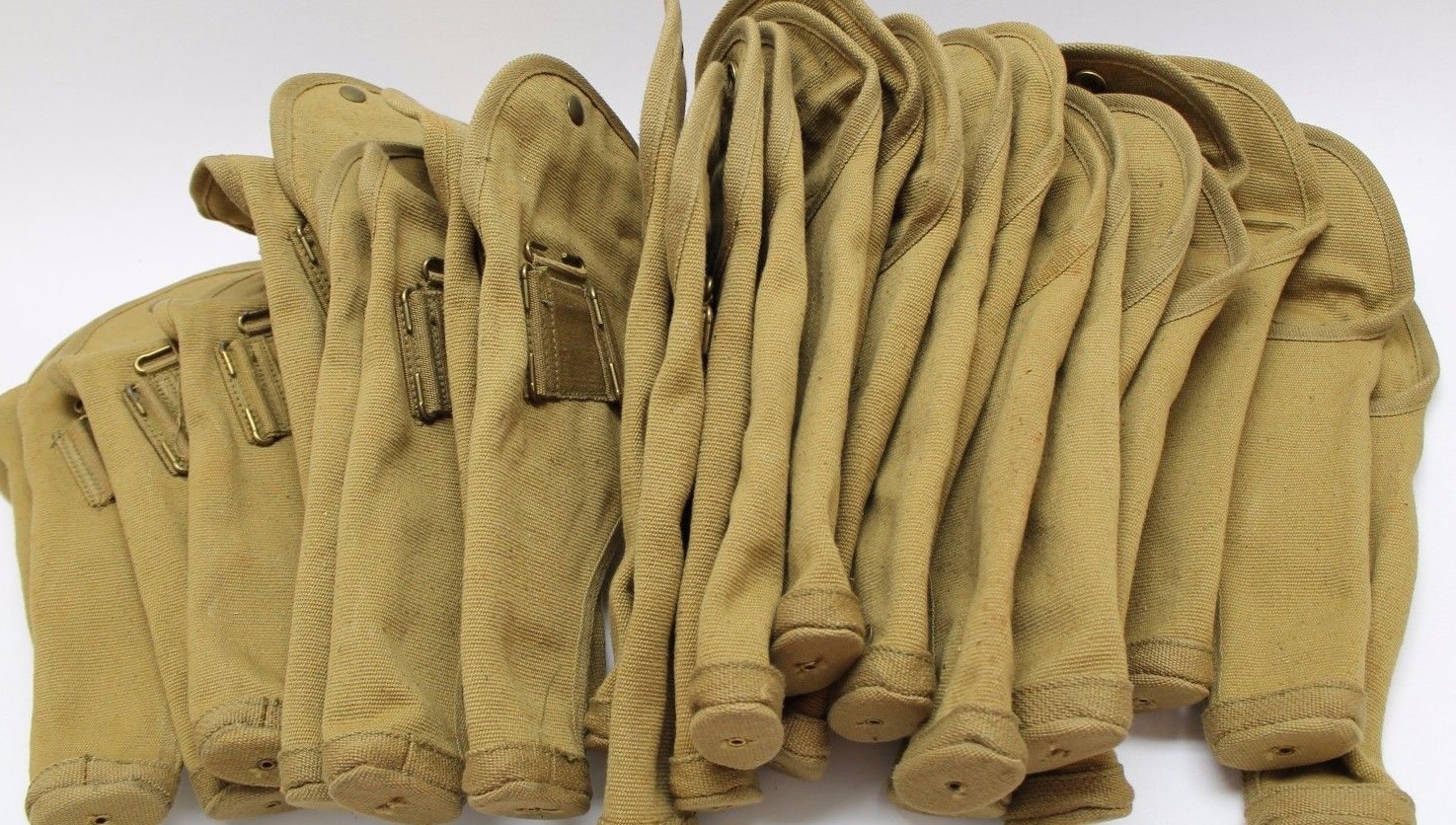 1943 British 455 webley holster tan canvas fits US 45 unclear marks each E7510