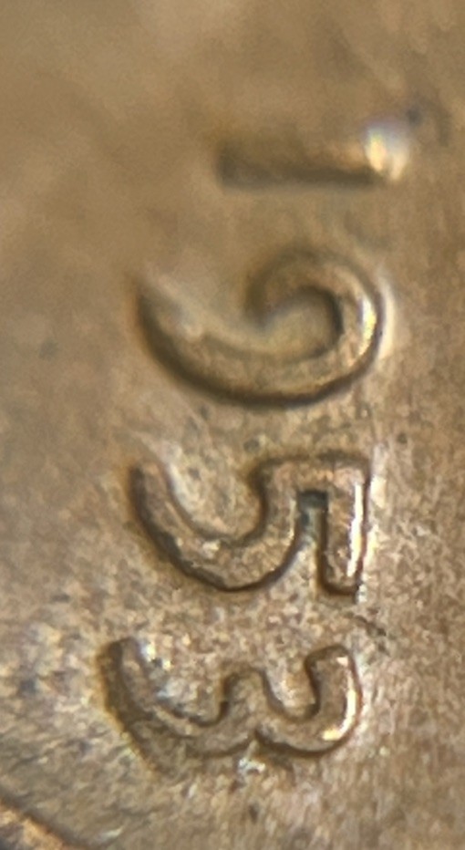 1953 Wheat Penny Error DDO Doubling In Date